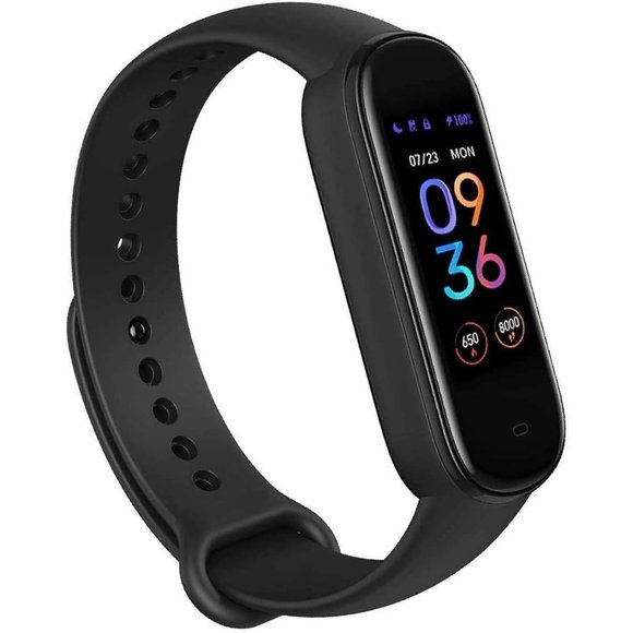 Boys Black 5 Activity Fitness Tracker 15 Day Battery Life Water Resistant - Picture 1 of 13